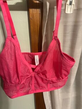 Auden Bright Pink Mesh Bralette